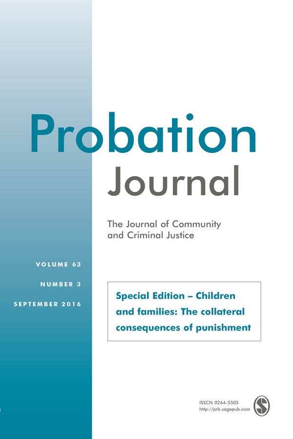 Cover of Probation Journal